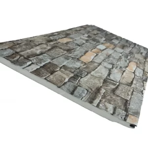 Siding metal piedra café - 3,80m x x 0,38m x 16mm