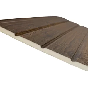 Siding metal castaño - 4 tablas 3,80m x 038m x 16mm