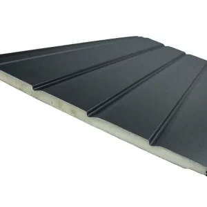 Siding metal negro - 4 tablas ,380m x 0,38m x 16mm