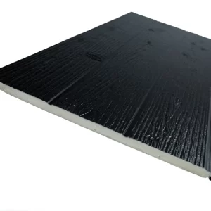 Siding metal mate negro corrugado - 3 tablas 3,80m x 0,38m x 16mm