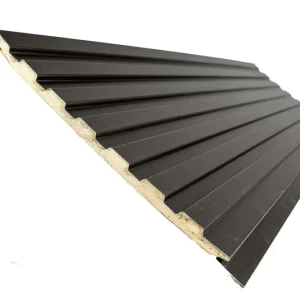 Siding metal max black - 7 tablas 3,80m x 0,37m x 16mm