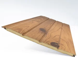 Siding metal avellana - 4 tablas 3,80m x 0,38m x 16mm