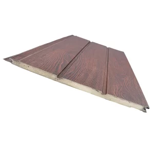 Siding metal caoba ingles - 3 tablas 3,80m x 0,38m x 16mm